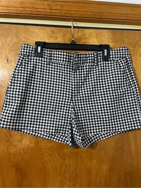 GAP Black and White Gingham Shorts
